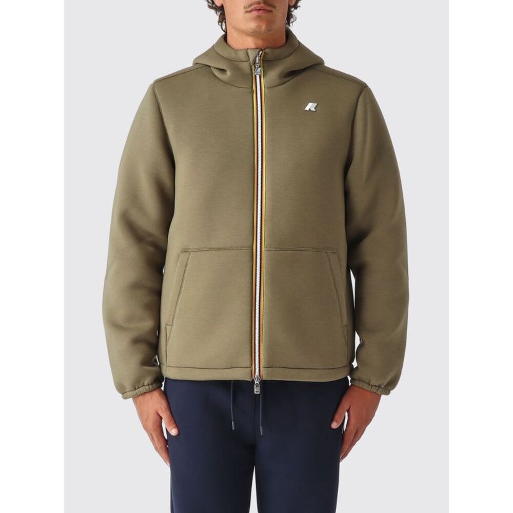 K-Way Men Reversible Hooded K-Way Windbreaker In Recycled Polyester